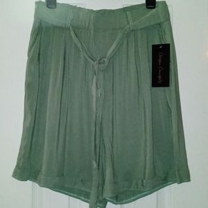 Olive Green Women's Shorts